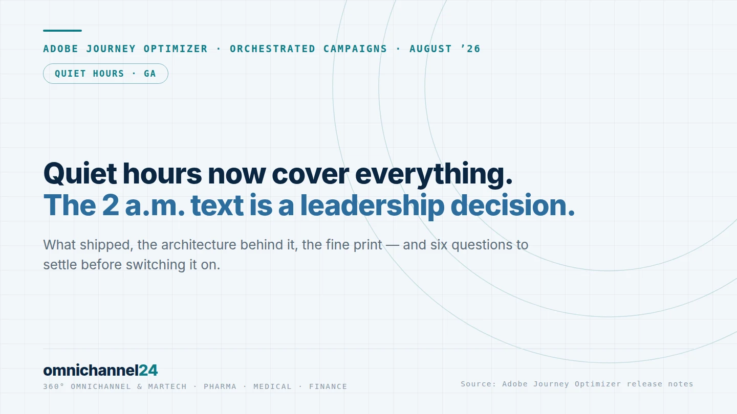 AJO quiet hours now cover everything – and the 2 a.m. text becomes a leadership decision