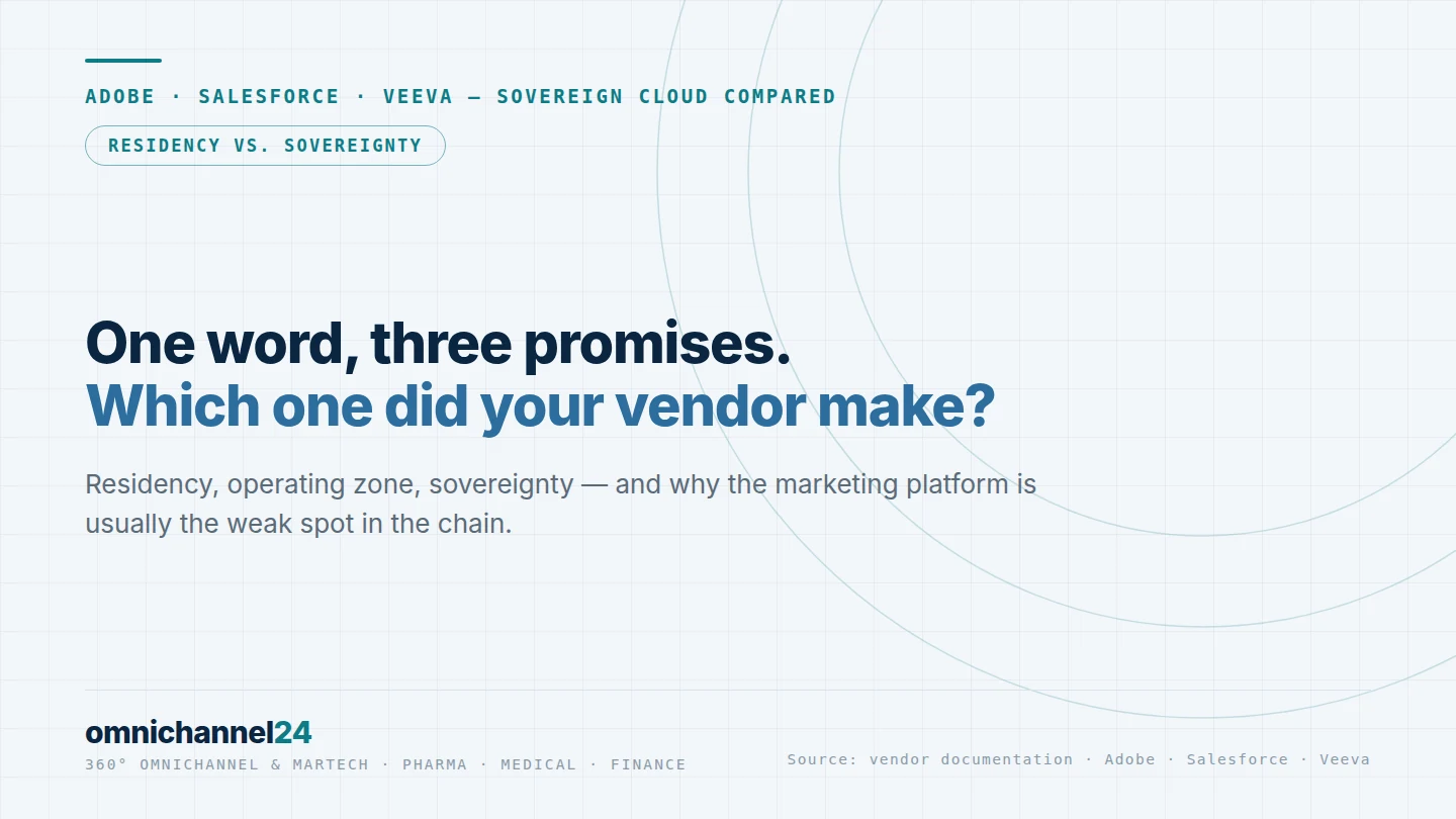 One word, three promises: what ‘sovereign cloud’ means at Adobe, Salesforce and Veeva